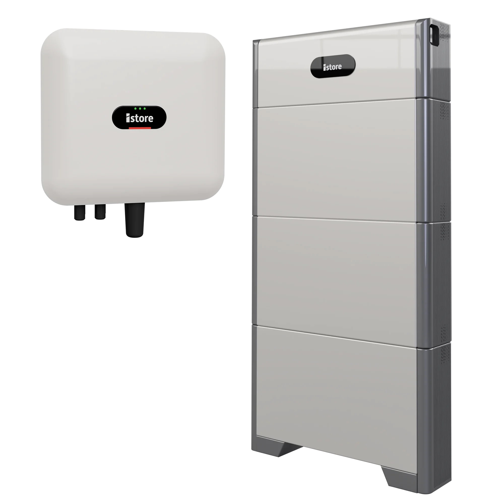 iStore hybrid inverter and compatible battery storage