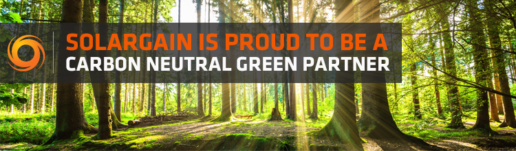Solargain a Carbon Neutral Green Partner banner