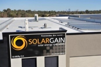 Solargain Head Office solar panels