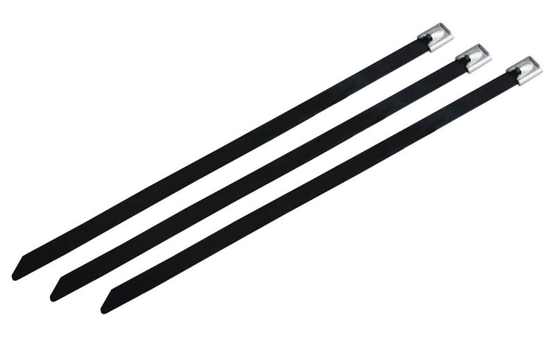 Coated stainless steel cable ties