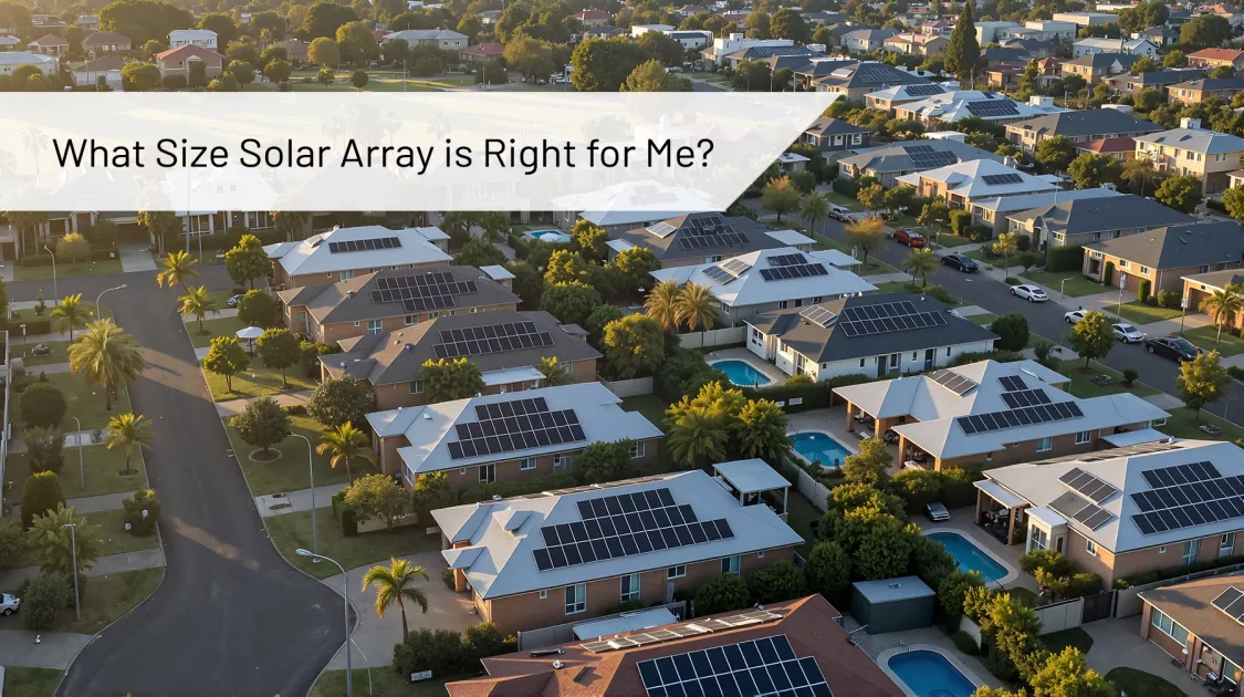 Solar array size calculations