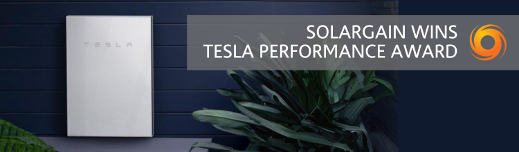 Solargain Wins Tesla Performance award