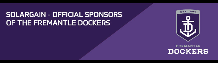 Solargain - Official sponsors of the Fremantle Dockers