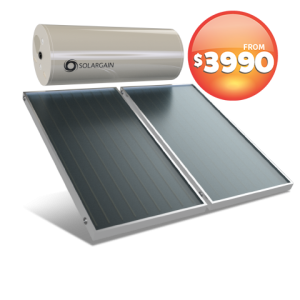 Twin panel hot water from $3990