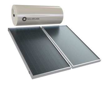 Solargain Roof Mount 300L Twin Panel with Electric Boost