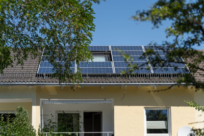 Solar Panels Installed on the House 