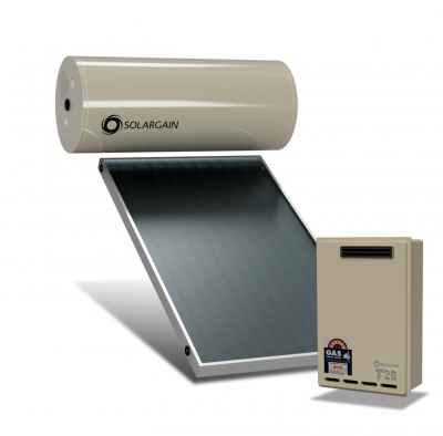 Solargain Roof Mount Gas Assisted 300L Single Panel