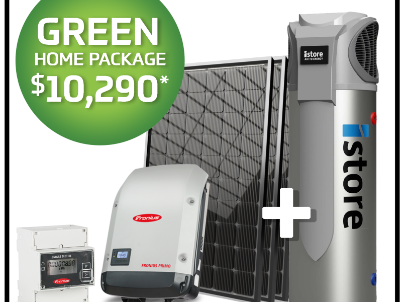 Go Green with this 6.6kW Solar Package.