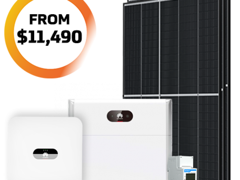 6.4 kW Solar and battery combo