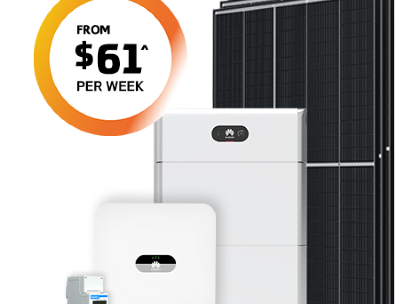 10kW with 10kWh battery from $61 per week