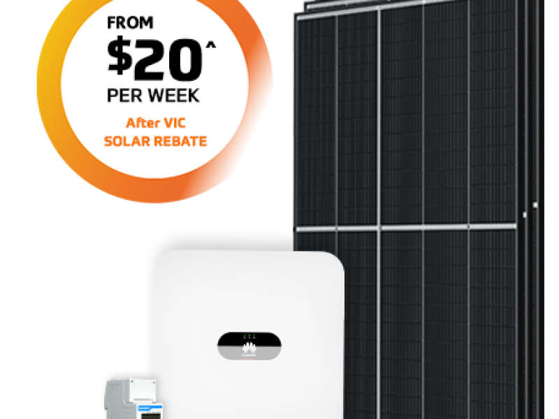 6.6kW Solar from $20 per week