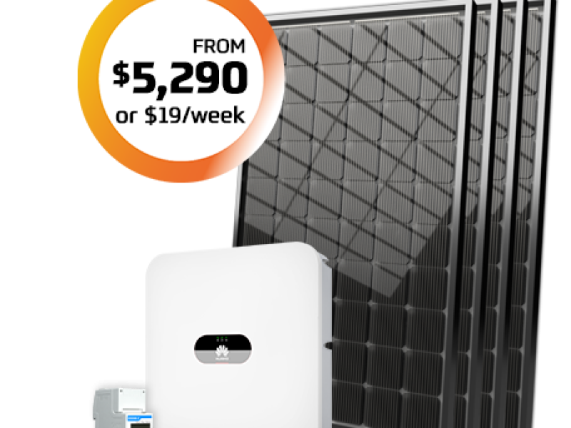 6.6kw Package for $5,290 or $19 per week