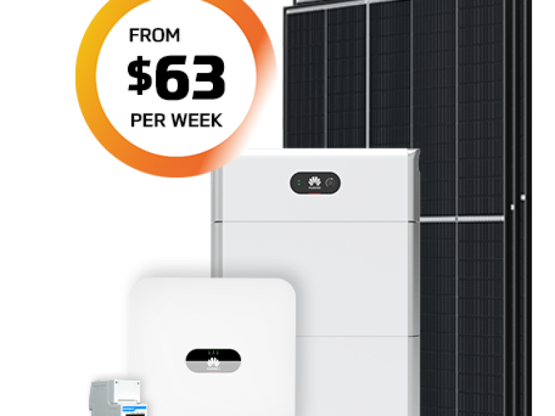 10kw Solar Battery Package for WA homes from $63 per week