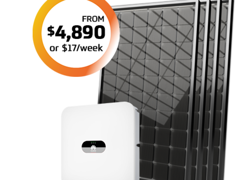 6.6kw Package for $4,890 or $17 per week