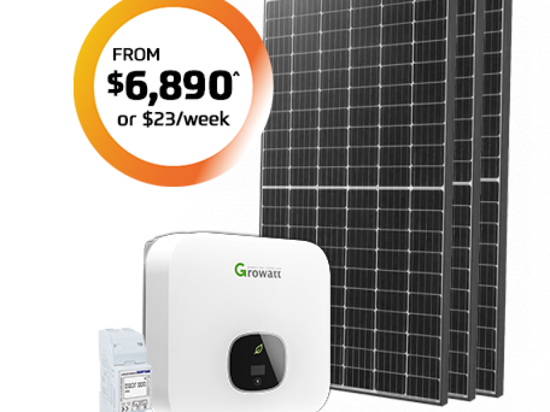 6.6kw Battery Ready Solar from $6,890* or $23* per week