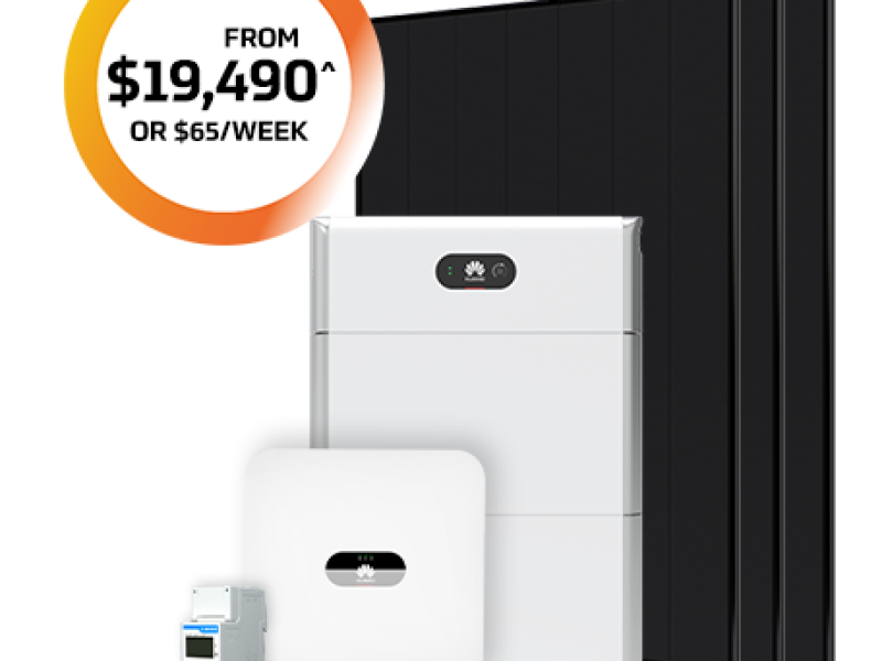 10kw Solar Battery Package from $65 per week
