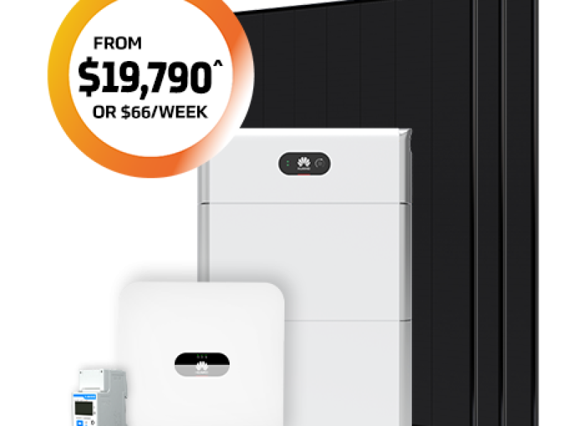 10.3kw Solar with Battery Package from $19,790* or $66* per week