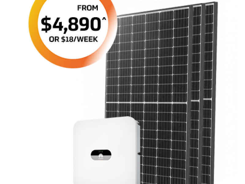 6.6kw Package for $4,890 or $18 per week