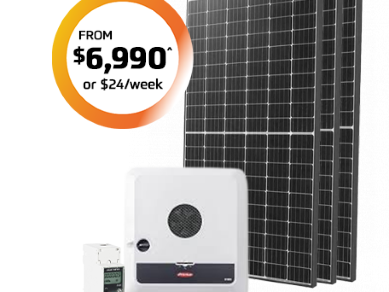 6.6kw European Solar Package from $6,990* or $24* per week