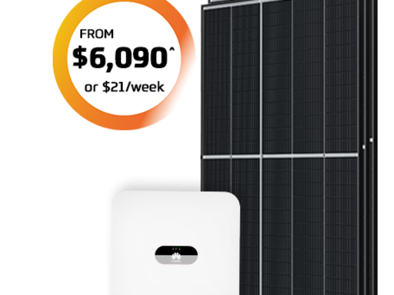 6.6kw Battery Ready Solar from $6,090* or $21* per week