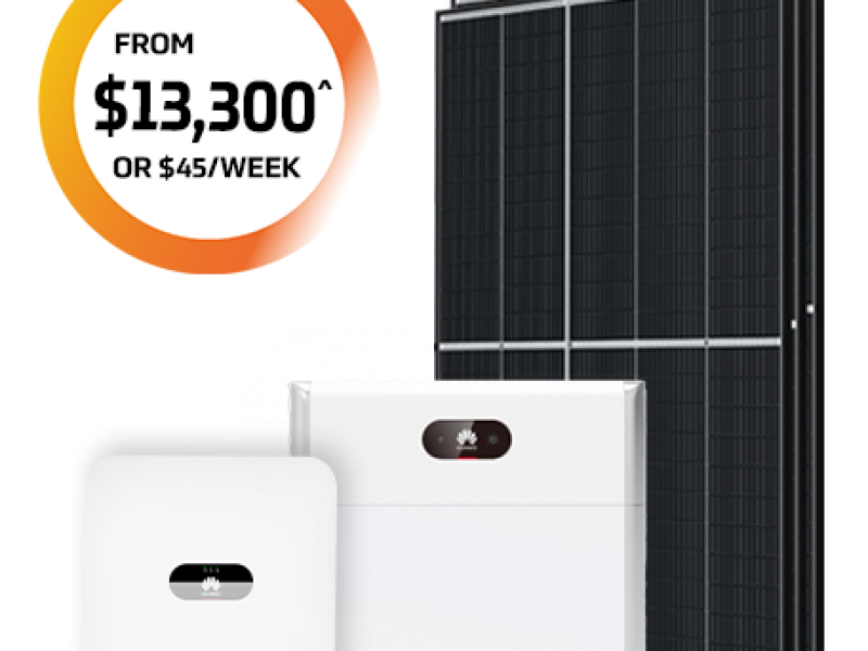 Solar and Battery Package from $13,300*
