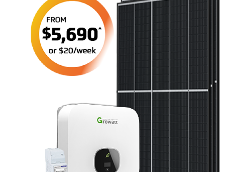 6.6kw Package for $5,690* or $20 per week