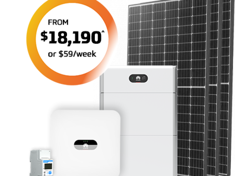 10.3kw Solar with Battery Package from $18,190* or $59* per week