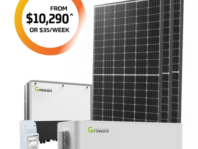 Solar Battery Package from $10,290 or $35 per week